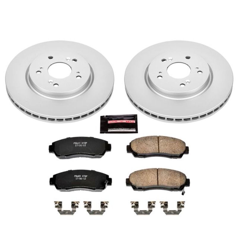 Power Stop 07-12 Acura RDX Front Z17 Evolution Geomet Coated Brake Kit Brake Kits - Performance Blank PowerStop