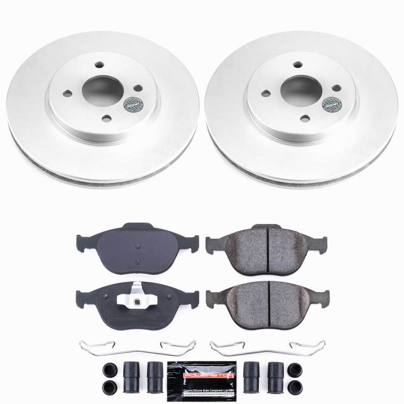 Power Stop 02-04 Ford Focus Front Z23 Coated Brake Kit Brake Kits - Performance D&S PowerStop