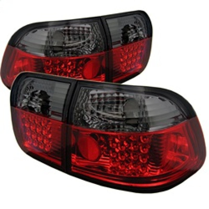 Spyder Honda Civic 96-98 4Dr LED Tail Lights Red Smoke ALT-YD-HC96-4D-LED-RS Tail Lights SPYDER