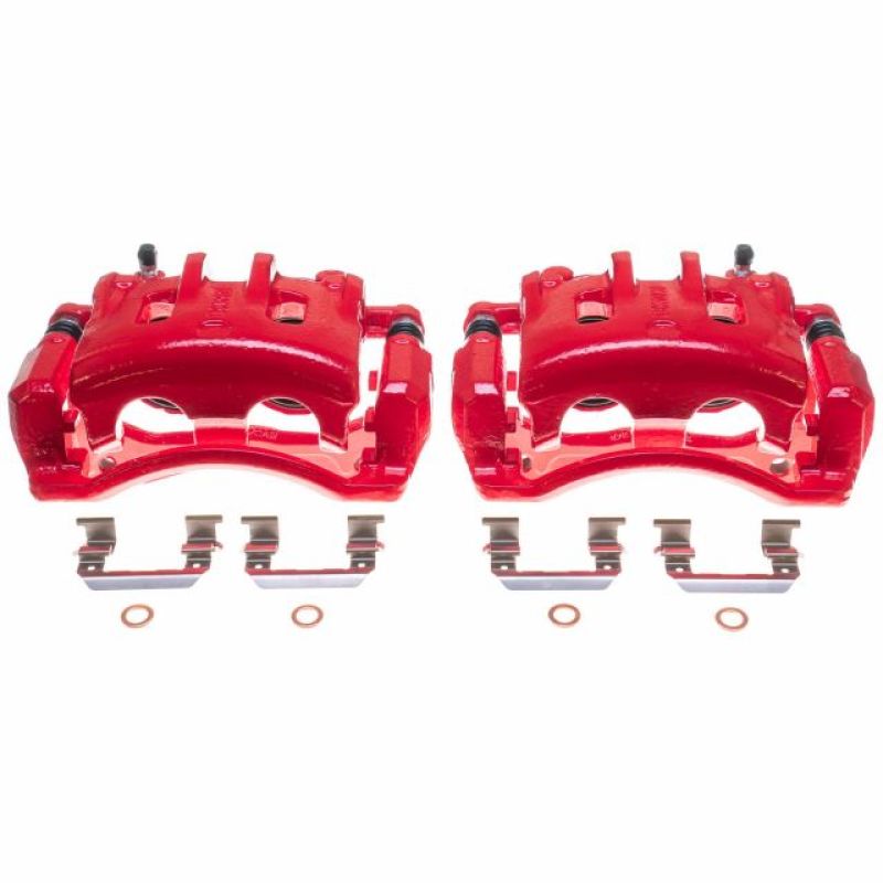 Power Stop 07-09 Hyundai Santa Fe Front Red Calipers - Pair Brake Calipers - Perf PowerStop