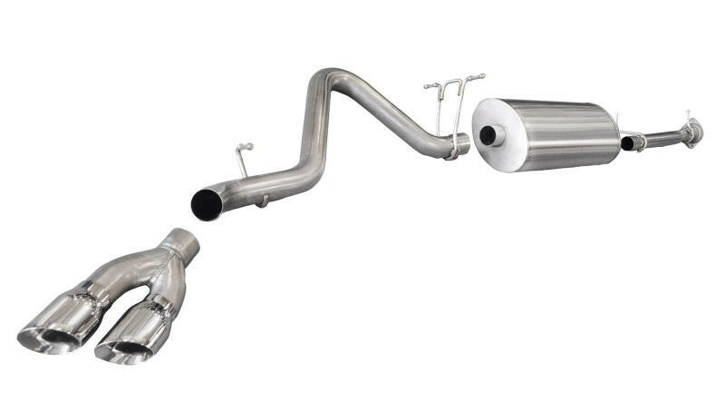 Corsa 2011-2013 Chevrolet Silverado Ext. Cab/Std. Bed 2500 6.0L V8 Polished Sport Cat-Back Exhaust Catback CORSA Performance