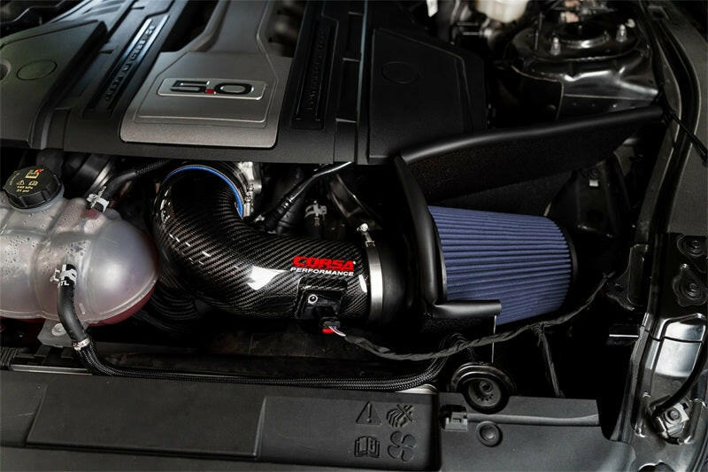 Corsa 2018-2023 Ford Mustang GT 5.0L V8 Carbon Fiber Air Intake with MaxFlow 5 Filter Cold Air Intakes CORSA Performance