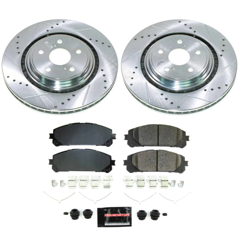 Power Stop 20-22 Toyota Highlander Front Z23 Evolution Brake Kit Brake Kits - Performance D&S PowerStop
