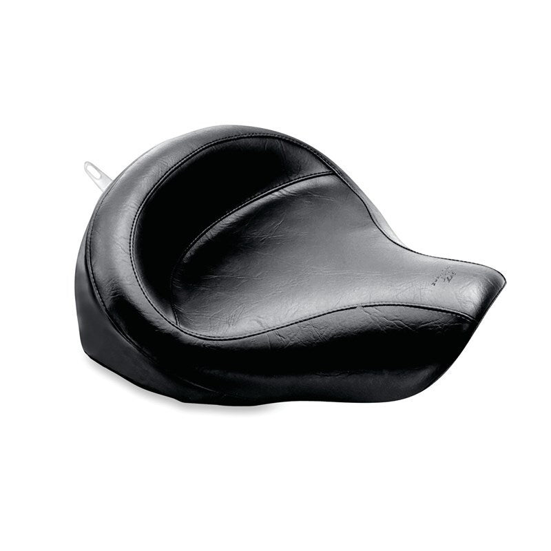 Mustang 06-17 Harley Dyna Wide Touring Solo Seat - Black Solo Motorcycle Seats Mustang Motorcycle