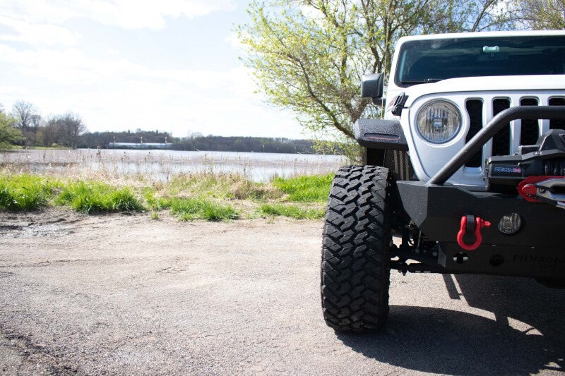 Fishbone Offroad 2018+ Jeep Wrangler JL/JLU/2020+ Gladiator JT Steel Front Fender Flares - Black Fender Flares Fishbone Offroad