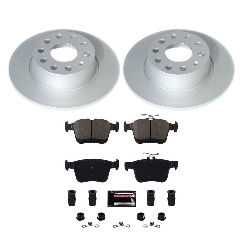 Power Stop 2019 Volkswagen Jetta Rear Z17 Evolution Geomet Coated Brake Kit Brake Kits - Performance Blank PowerStop