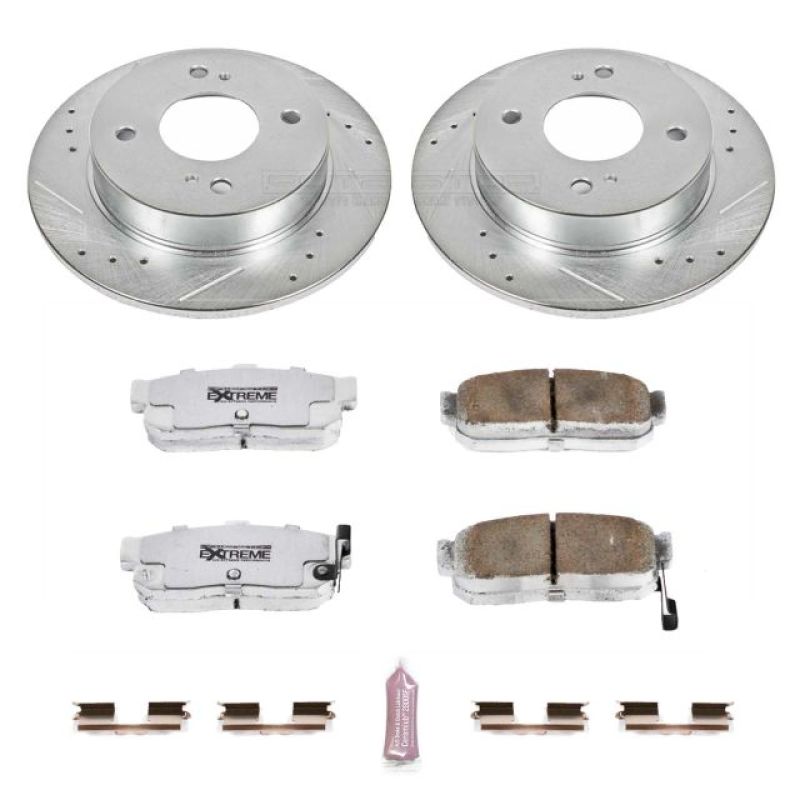 Power Stop 91-96 Infiniti G20 Rear Z26 Street Warrior Brake Kit Brake Kits - Performance D&S PowerStop