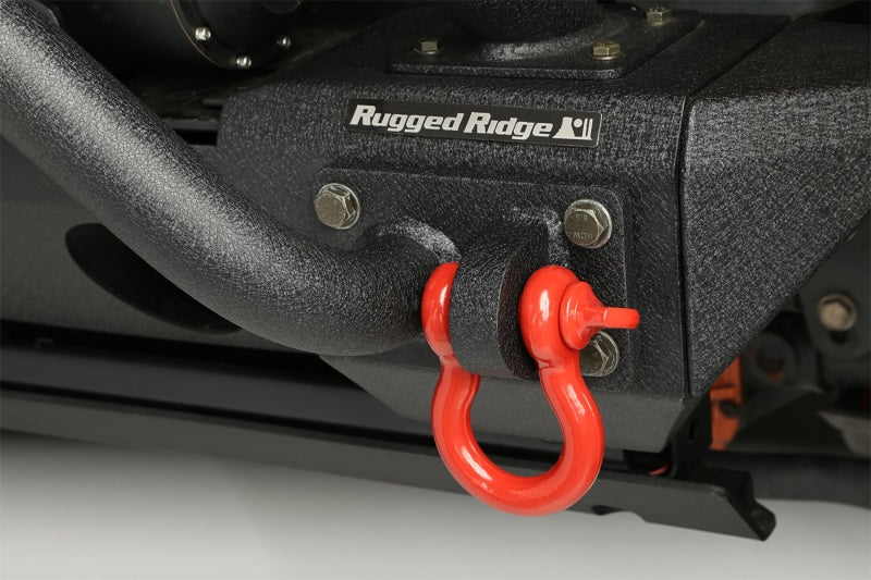 Rugged Ridge Red 7/8in D-Shackles Shackle Kits Rugged Ridge