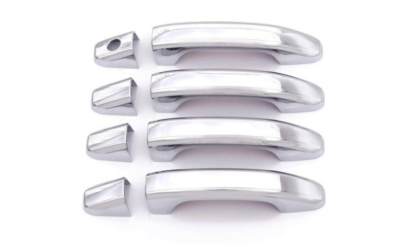 AVS 14-18 Chevy Silverado 1500 Door Handle Covers (4 Door) 8pc Set - Chrome Exterior Trim AVS