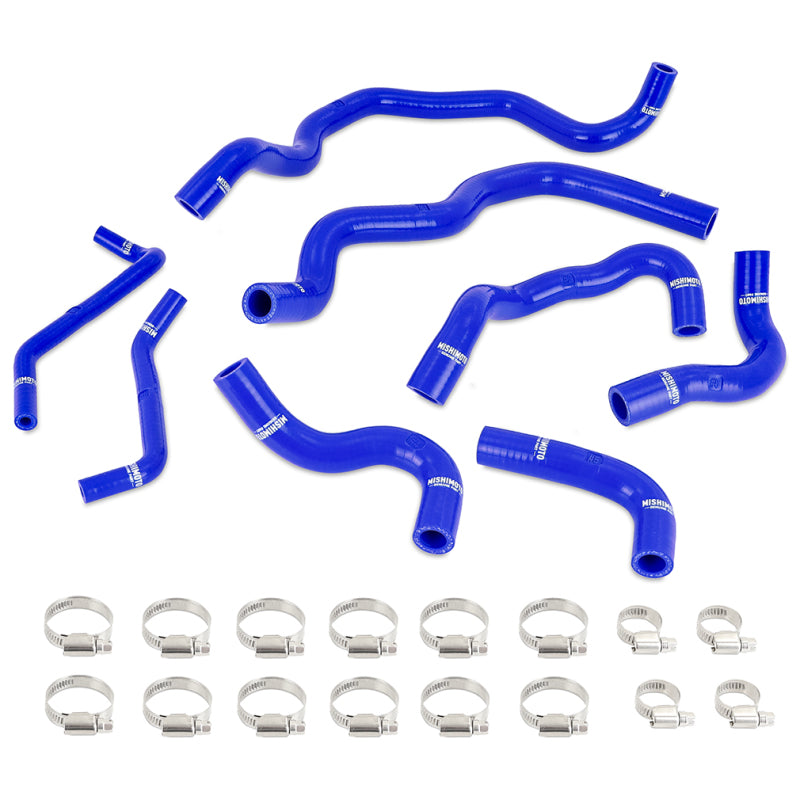 Mishimoto 2016+ Infiniti Q50/Q60 3.0T Ancillary Coolant Hose Kit - Blue Hoses Mishimoto
