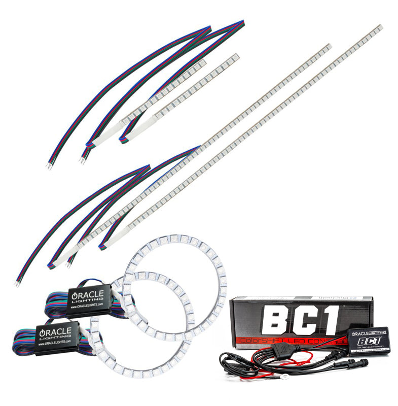 Oracle 16-18 Honda Ridgeline DRL Upgrade w/ Halo Kit - ColorSHIFT w/ BC1 Controller Headlights ORACLE Lighting