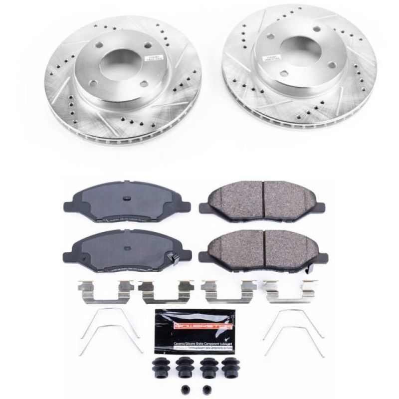 Power Stop 09-11 Nissan Versa Front Z23 Evolution Sport Brake Kit Brake Kits - Performance D&S PowerStop