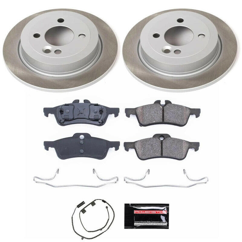 Power Stop 02-06 Mini Cooper Rear Semi-Coated Rotor Kit Brake Kits - Performance Blank PowerStop