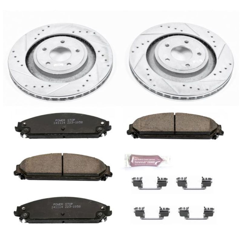 Power Stop 13-14 Chrysler 200 Front Z23 Evolution Sport Brake Kit Brake Kits - Performance D&S PowerStop