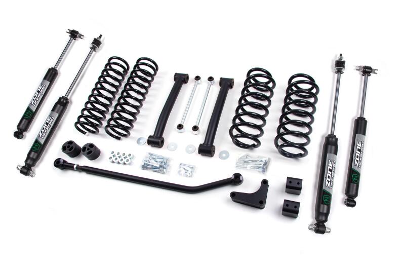 Zone Offroad 99-04 Jeep WJ 4in Suspension System Lift Kits Zone Offroad