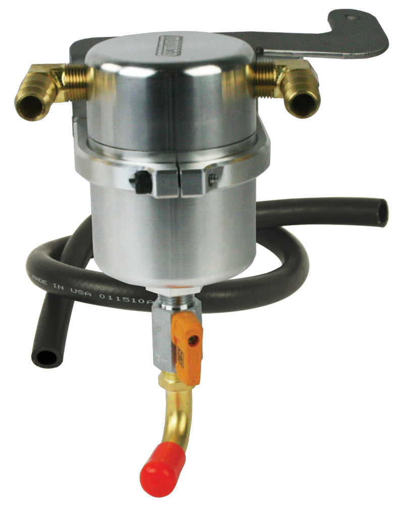 Moroso 11-14 Ford Roush Mustang (Supercharged) Air/Oil Separator Catch Can - Billet Aluminum Oil Catch Cans Moroso