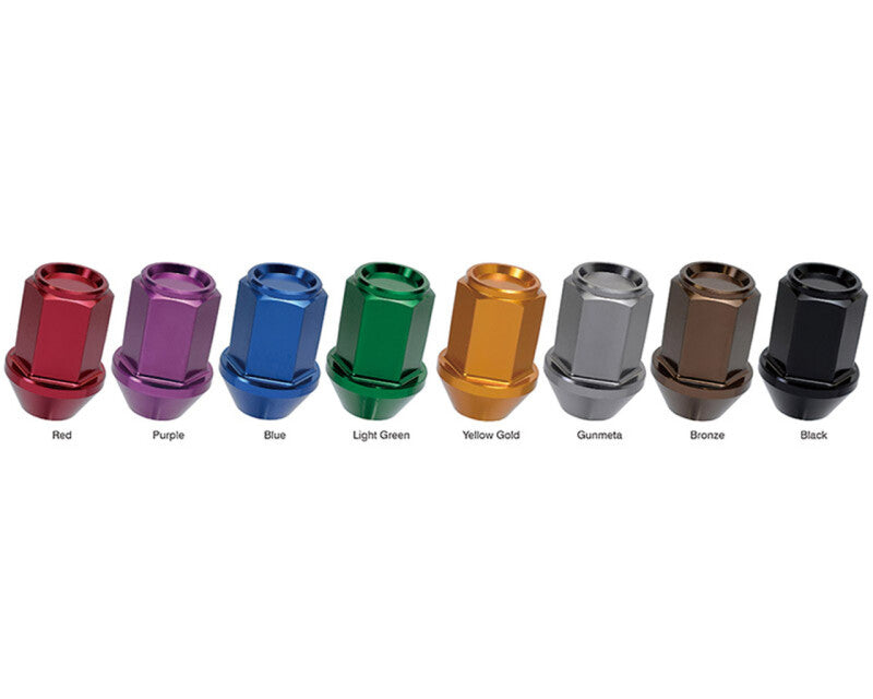 Project Kics 12x1.50 Black Leggdura Racing Shell Type Lug Nut - 1pc Lug Nuts Project Kics