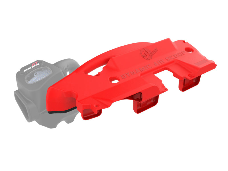 aFe POWER Red Edition Dynamic Air Scoop XL for Intake Kits 50-70119D and 50-70119R Air Intake Components aFe