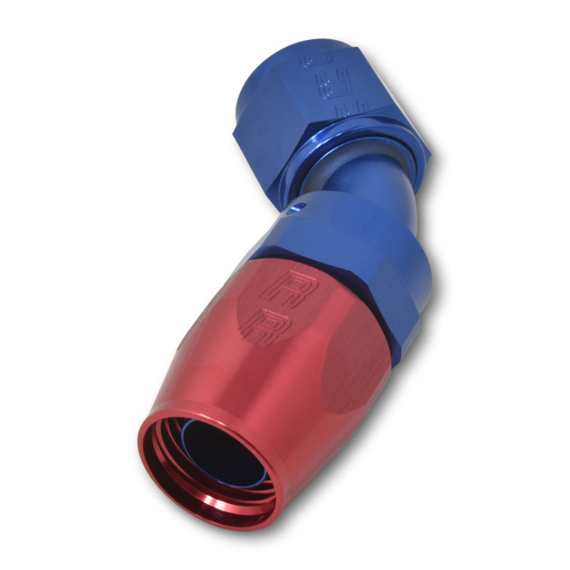 Russell Performance -4 AN Red/Blue 45 Degree Full Flow Hose End Fittings Russell