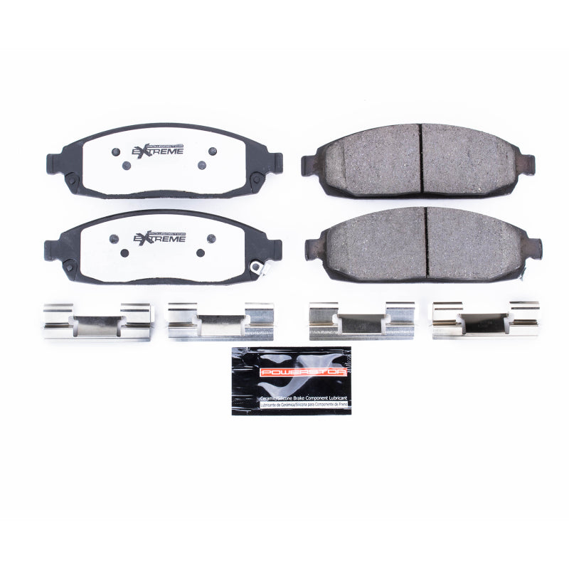 Power Stop 06-10 Jeep Commander Front Z26 Extreme Street Brake Pads w/Hardware Brake Pads - Performance PowerStop