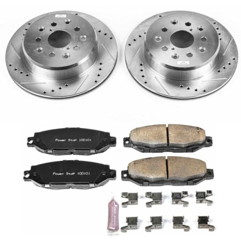 Power Stop 99-00 Lexus SC300 Rear Z23 Evolution Sport Brake Kit Brake Kits - Performance D&S PowerStop
