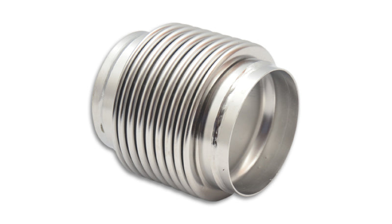 Vibrant SS Bellow Assembly w/ Solid Liner 3.5in ID x 4in overall L Electro Polished Flanges Vibrant