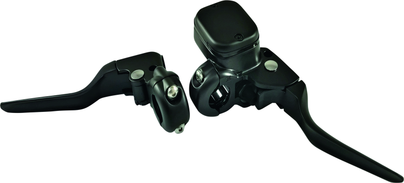 Bikers Choice Black 11/16 Bore Custom Handlebar Control Kit 1 Inch Bar Cable Clutch No Switches Handlebars Bikers Choice