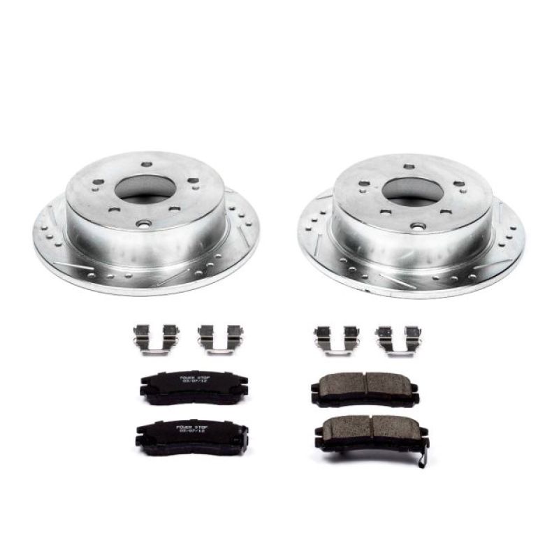 Power Stop 06-12 Mitsubishi Eclipse Rear Z23 Evolution Sport Brake Kit Brake Kits - Performance D&S PowerStop