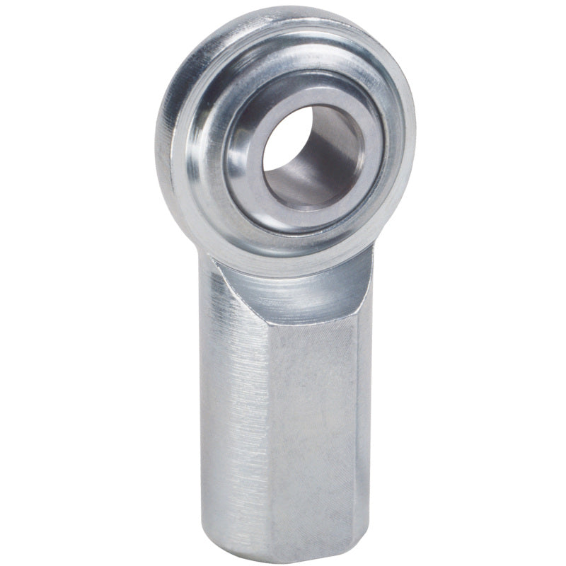 QA1 C Series 2-Pc Rod End - Female/Left Hand - .375in Bore x 3/8-24 - Carbon Steel w/PTFE Tie Rods QA1