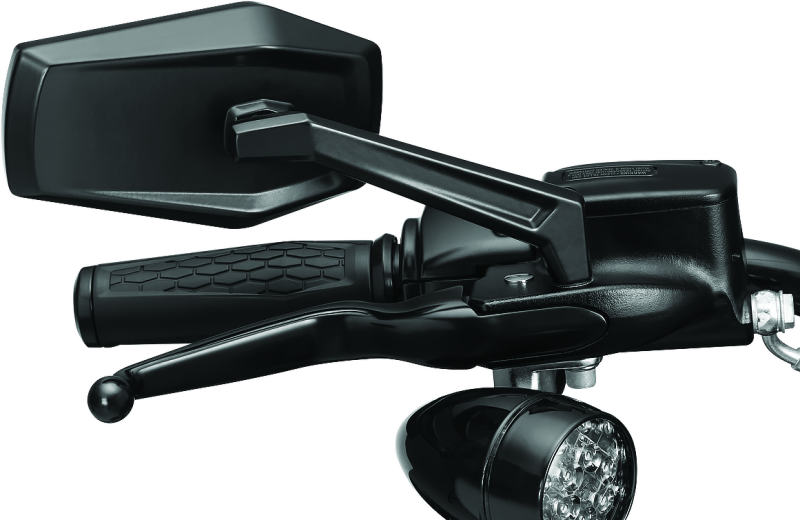 Kuryakyn Hex Mirrors Satin Black Rear View Mirrors Kuryakyn
