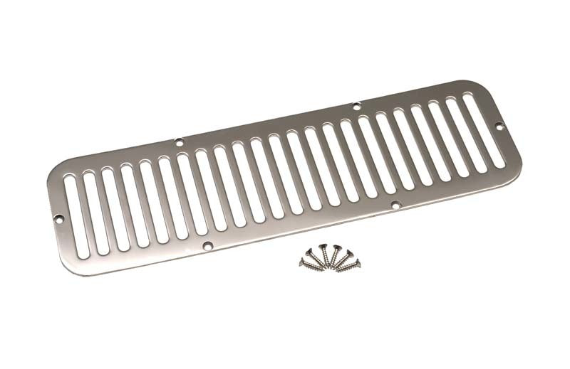 Kentrol 55-77 Jeep CJ5 Hood Vent - Polished Silver Hoods Kentrol