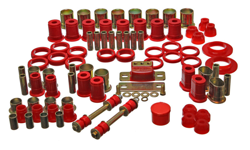 Energy Suspension 66-72 Oldsmobile Cutlass/442/F-85/Europa Red Hyper-flex Master Bushing Set Bushing Kits Energy Suspension
