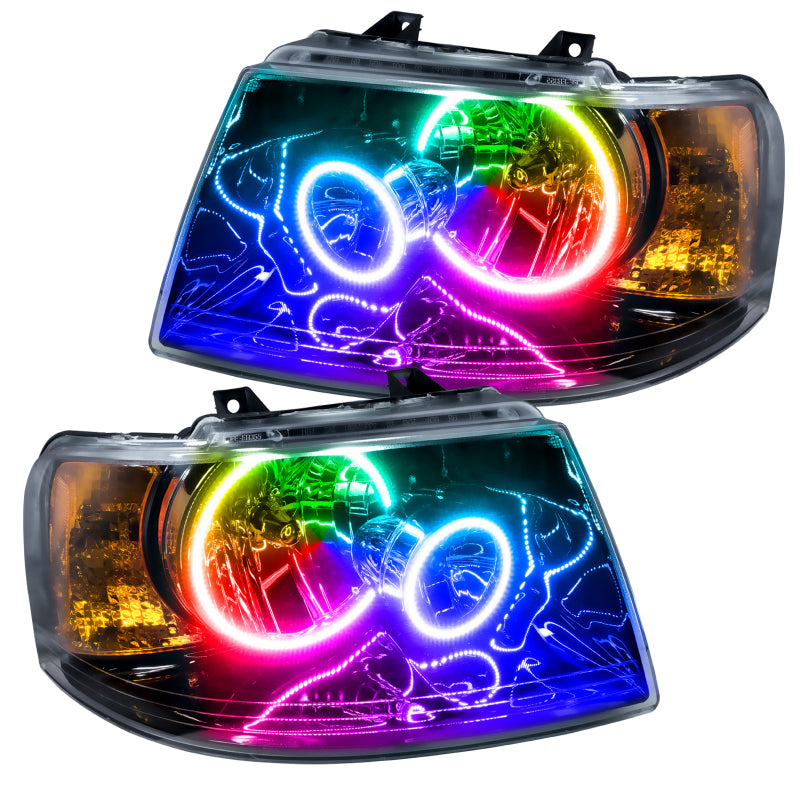 Oracle 03-06 Ford Expedition SMD HL - Black - ColorSHIFT w/o Controller Headlights ORACLE Lighting