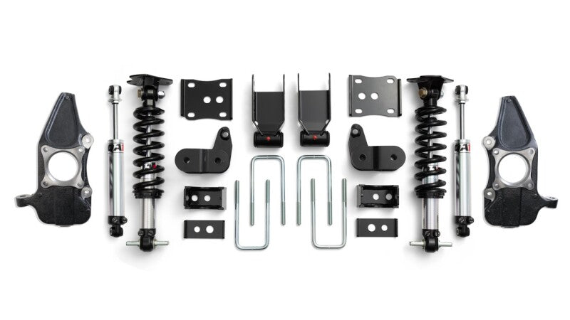 QA1 15-20 Ford F-150 4WD Lowering Kit w/ Spindles Double Adjustable 3.5in-5.5in Spindles QA1