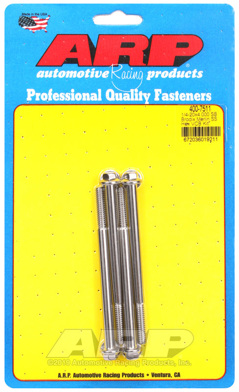 ARP Brodix HeadSS Hex Valve Cover Bolt Kit Hardware Kits - Other ARP