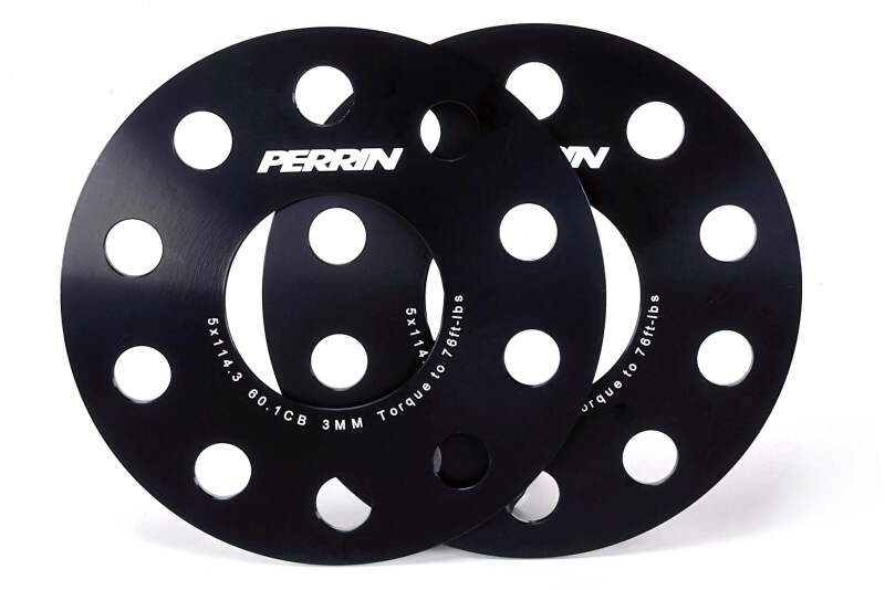 PERRIN 23-26 Toyota GR Corolla 60.1mm CB / 5x114.3 BP Wheel Spacers - 3mm Wheel Spacers & Adapters Perrin Performance