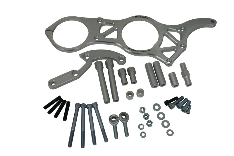 Moroso Chevrolet Big Block Alternator & Vacuum Pump Mount - Meziere Water Pump - 130mm Alternator Brackets Moroso