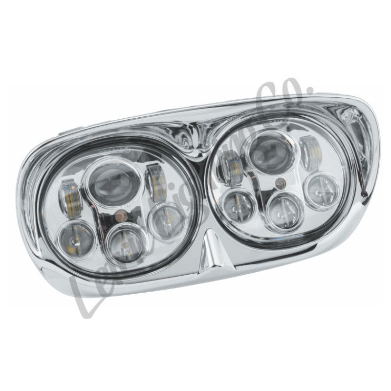 Letric Lighting LED Headlight Dual 5.75in Chrome Headlights Letric Lighting