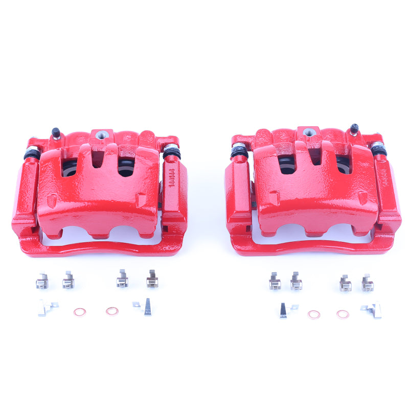 Power Stop 05-07 Ford F-250 Super Duty Rear Red Calipers w/Brackets - Pair Brake Calipers - Perf PowerStop