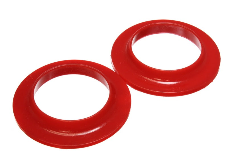 Energy Suspension Universal 3-3/4in ID 5-13/16in OD 7/8in H Red Coil Spring Isolators (2 per set) Bushing Kits Energy Suspension