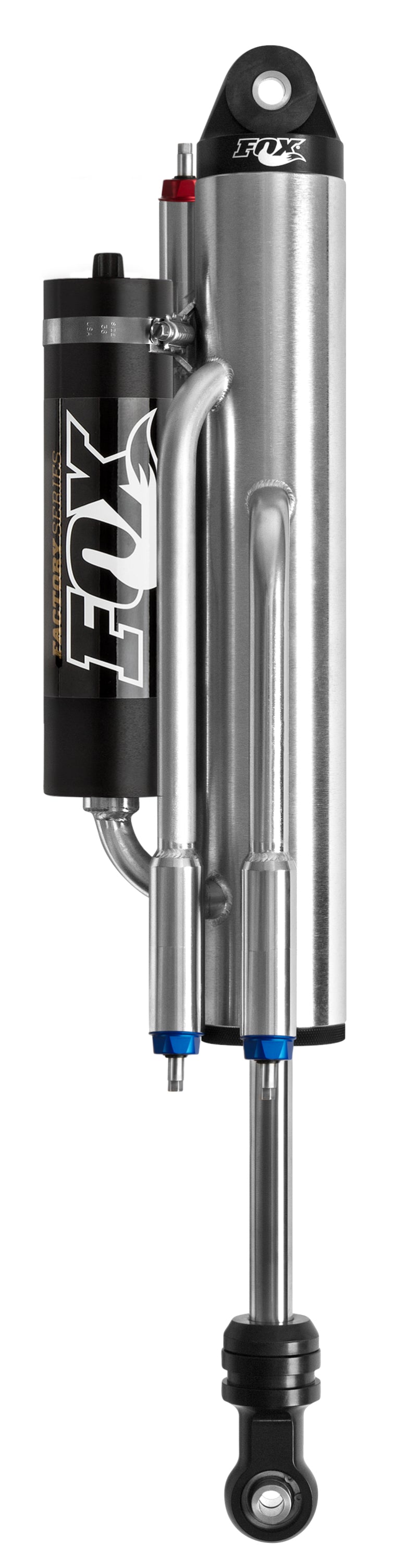 Fox 3.0 Factory Series 12in. Piggyback Res. 4-Tube Bypass Shock 1in. Shaft Short Course - Black/Zinc Shocks and Struts FOX