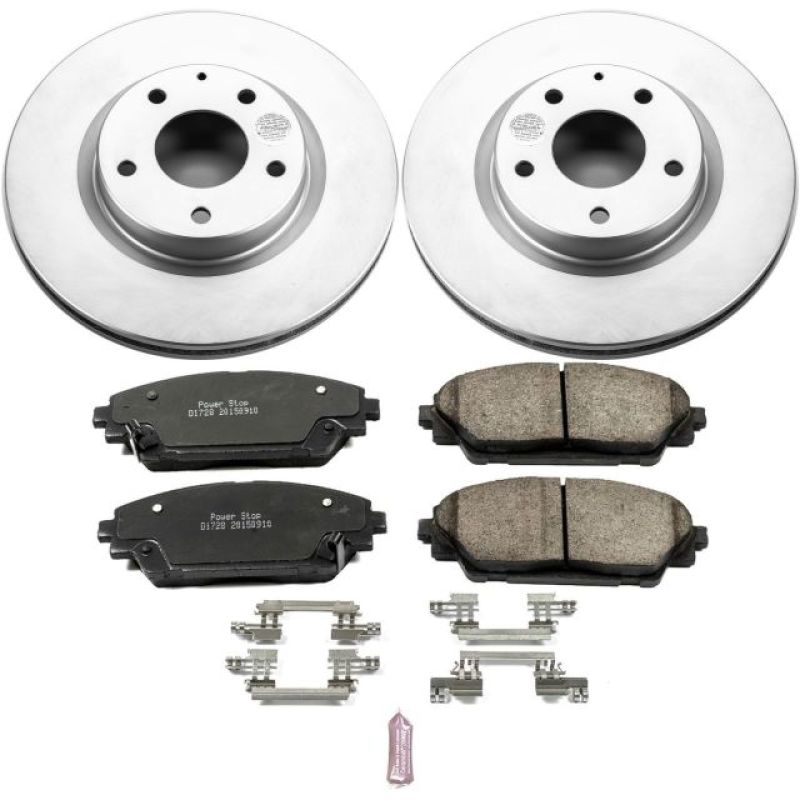 Power Stop 14-18 Mazda 3 Front Z17 Evolution Geomet Coated Brake Kit Brake Kits - Performance Blank PowerStop
