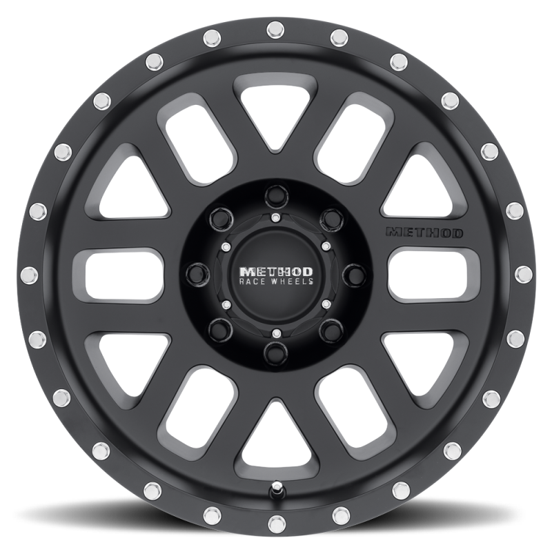 Method MR306 Mesh 18x9 -12mm Offset 8x6.5 130.81mm CB Matte Black Wheel Wheels - Cast Method Wheels