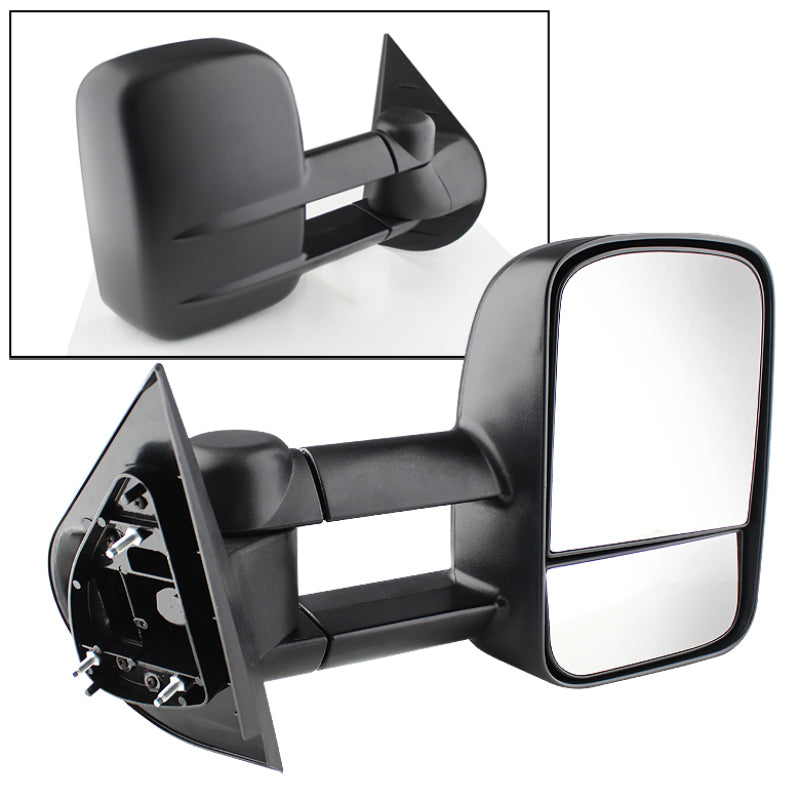 xTune Chevy Silverado 07-12 Manual Extendable Power Heated Adjust Mirror Right MIR-CSIL07-PW-R Side Mirrors SPYDER