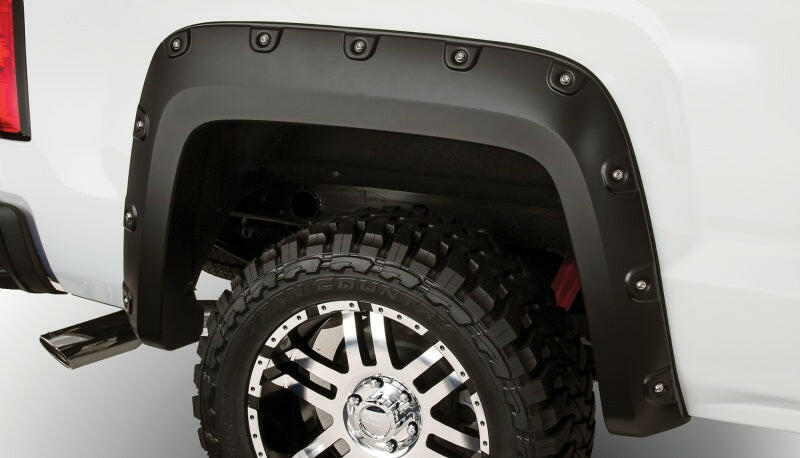 Bushwacker 16-18 GMC Sierra 1500 Boss Pocket Style Flares 4pc - Black Fender Flares Bushwacker