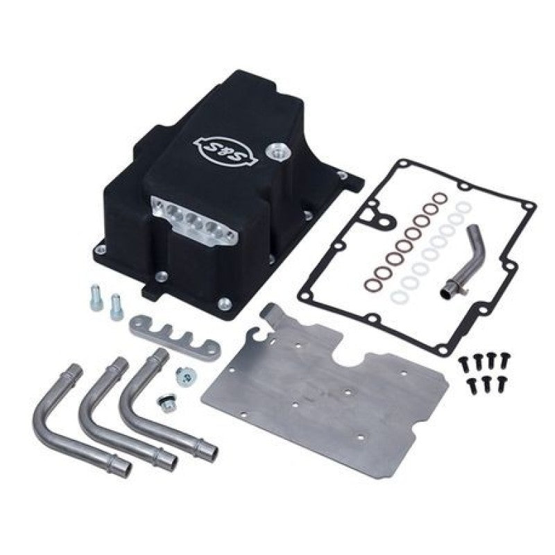 S&S Cycle 2006 Dyna Models Oil Supply Line Installation Kit - Wrinkle Black Oil Line Kits S&S Cycle