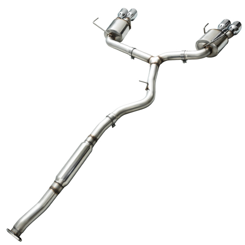 AWE Tuning 2015+ Subaru WRX VA Sedan Touring Edition Exhaust - Chrome Silver Tips (102mm) Catback AWE Tuning
