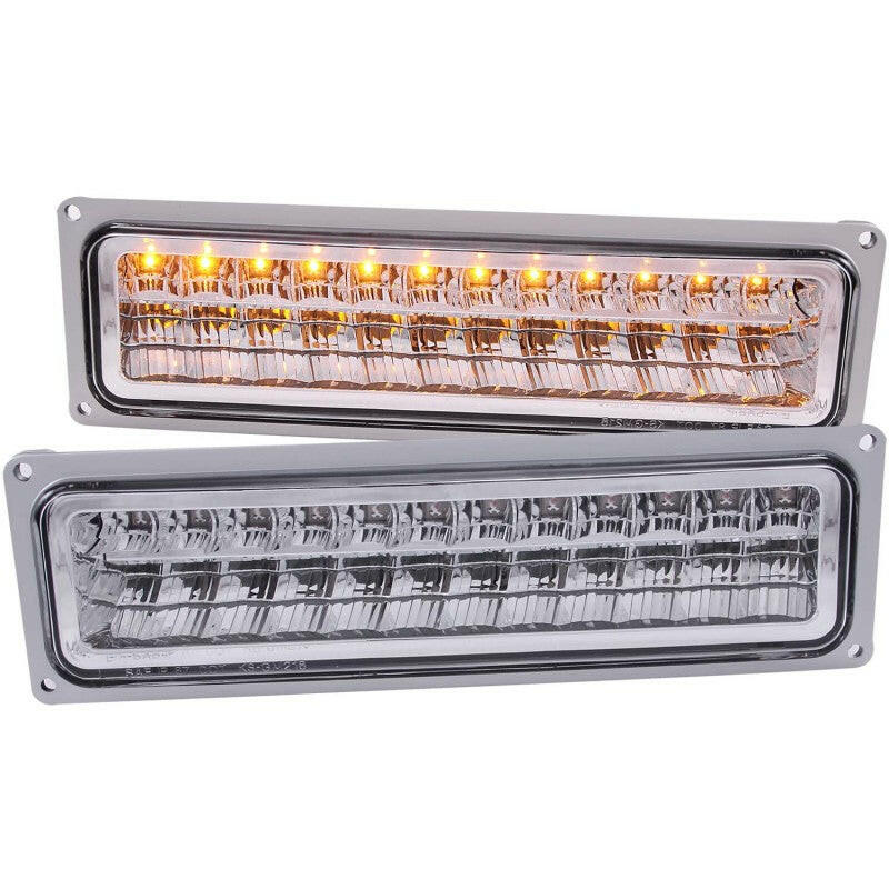 ANZO 1988-1998 Chevrolet C1500 LED Parking Lights Chrome Lights Corner ANZO