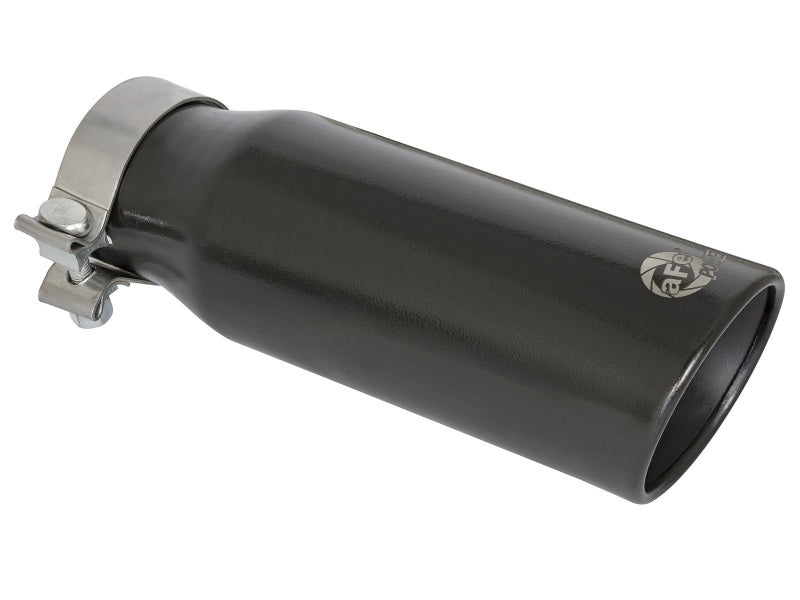 aFe MACH Force-Xp 409 Stainless Steel Clamp-on Exhaust Tip 3in Inlet 4in Outlet - Black Tips aFe