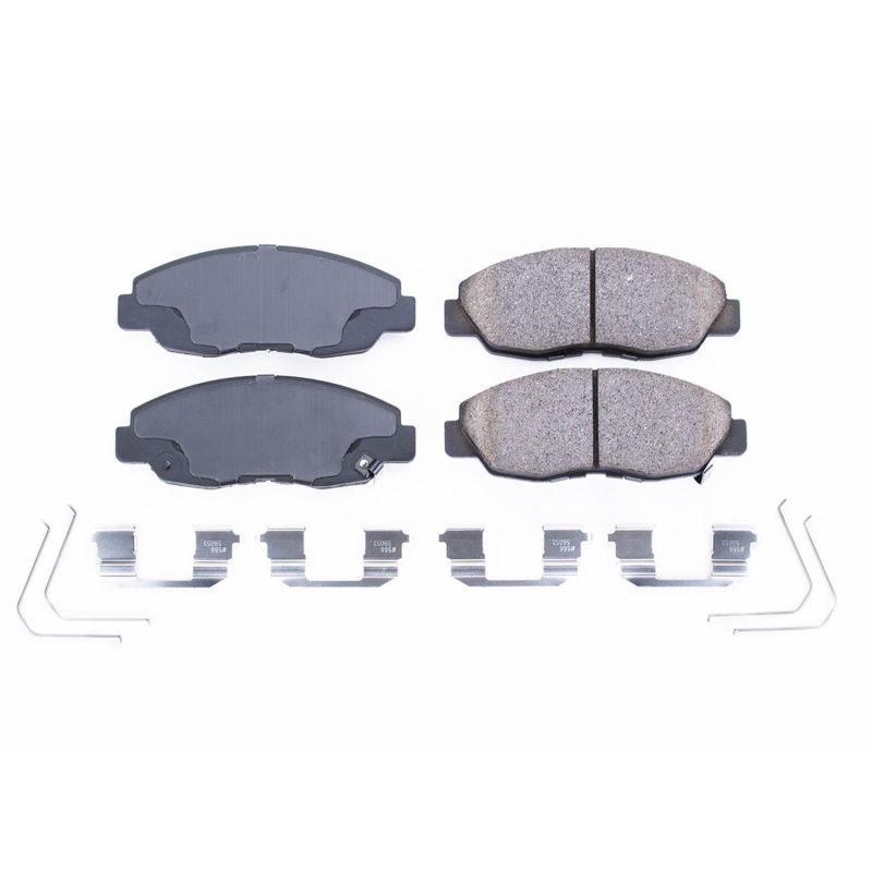 Power Stop 12-15 Honda Civic Front Z17 Evolution Ceramic Brake Pads w/Hardware Brake Pads - OE PowerStop